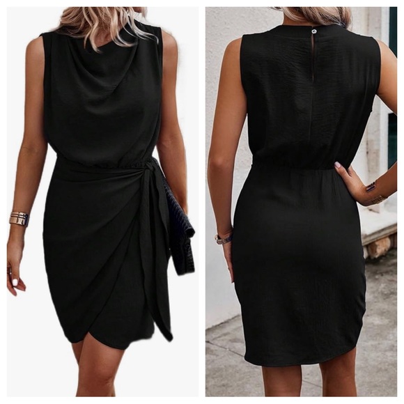 Robaun Dresses & Skirts - Faux Wrap Little Black Dress